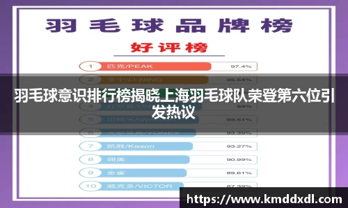 羽毛球意识排行榜揭晓上海羽毛球队荣登第六位引发热议